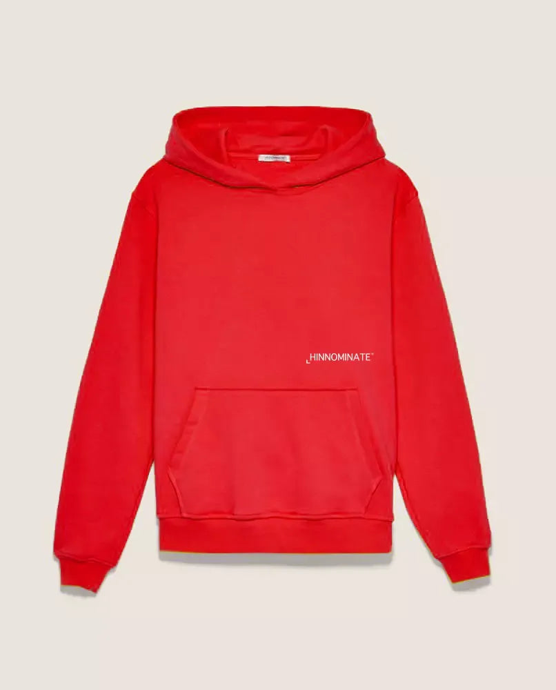 Fiery Red Long Sleeve Logo Hoodie