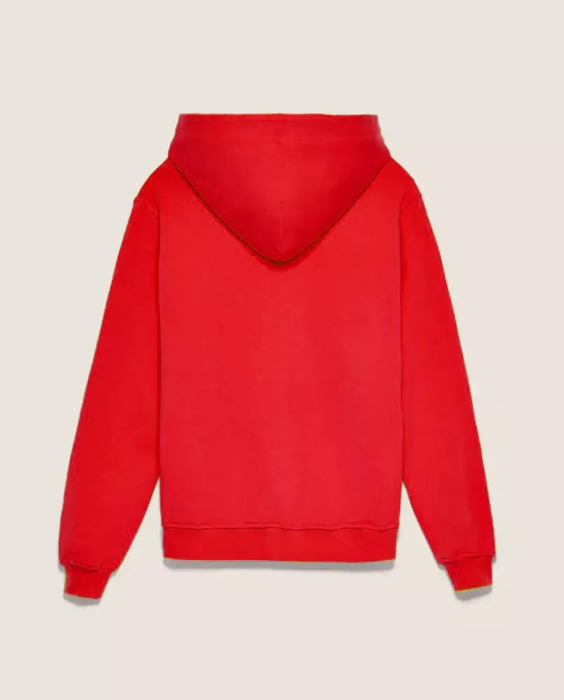 Fiery Red Long Sleeve Logo Hoodie