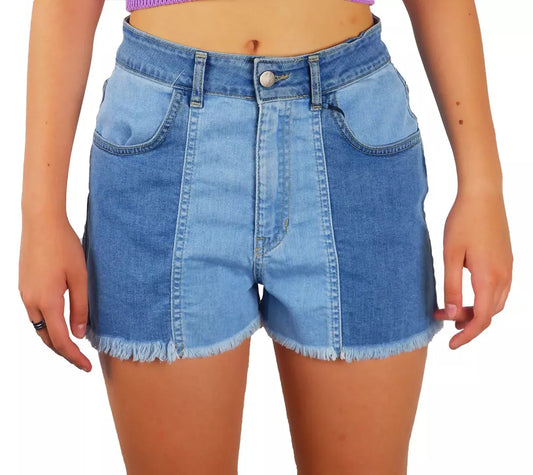 Chic Raw Hem Denim Shorts