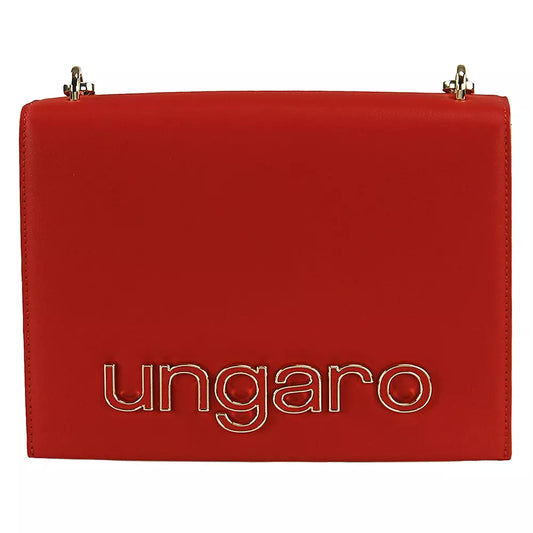 Chic Calfskin Shoulder Bag with Metal Logo