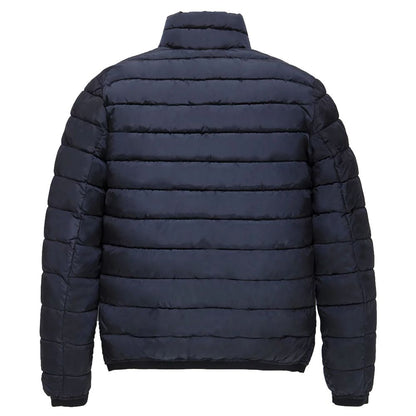 Eco-Friendly Warm Men's Jacket in Blue