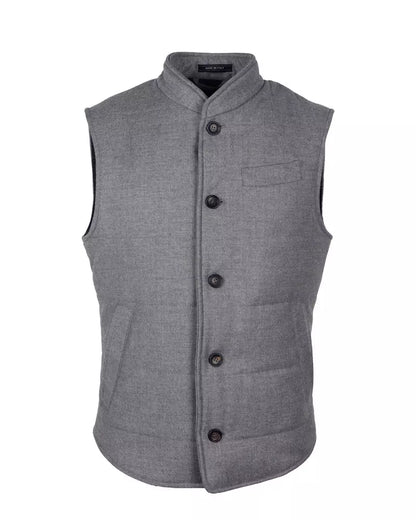 Elegant Wool-Cashmere Men's Vest