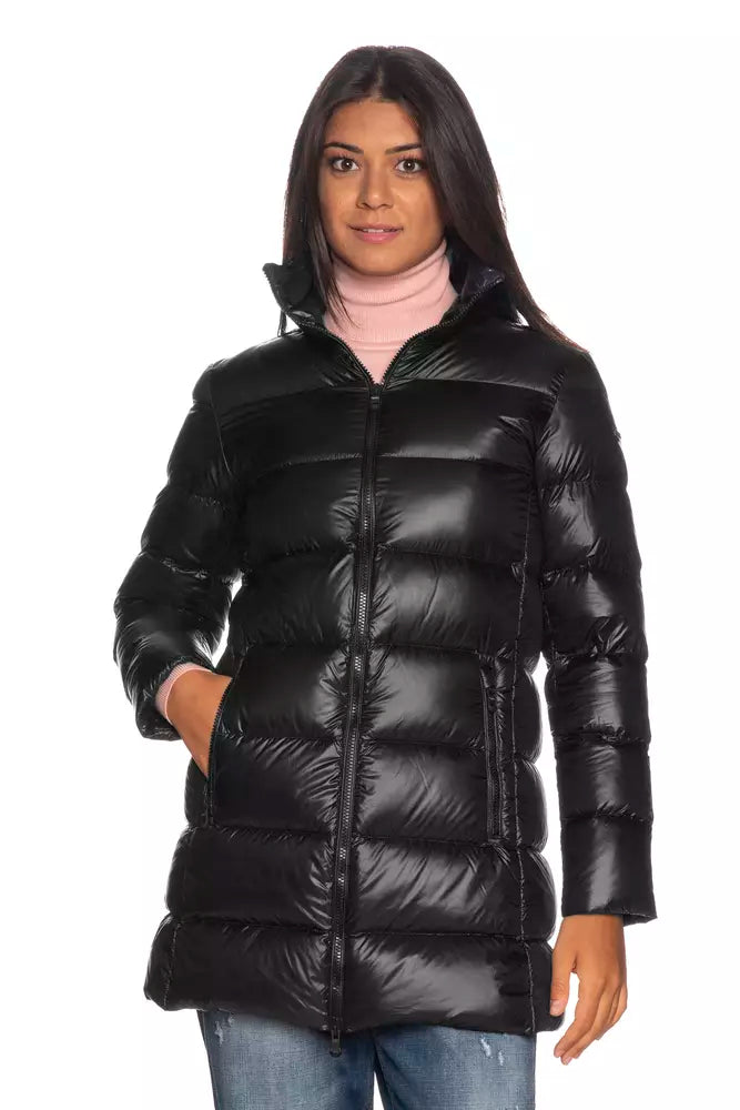 Elegant Long Ellis Black Down Jacket