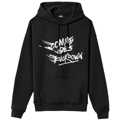 Edgy Urban Hooded Cotton Sweatshirt