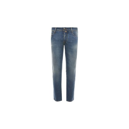 Chic Light Blue Slim Fit Bard Jeans