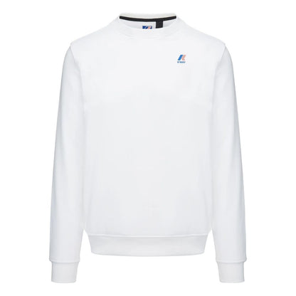 Elegant Unisex White Crewneck Sweatshirt