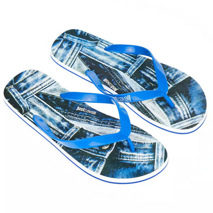 Trendy Light Blue Flip Flops for Men