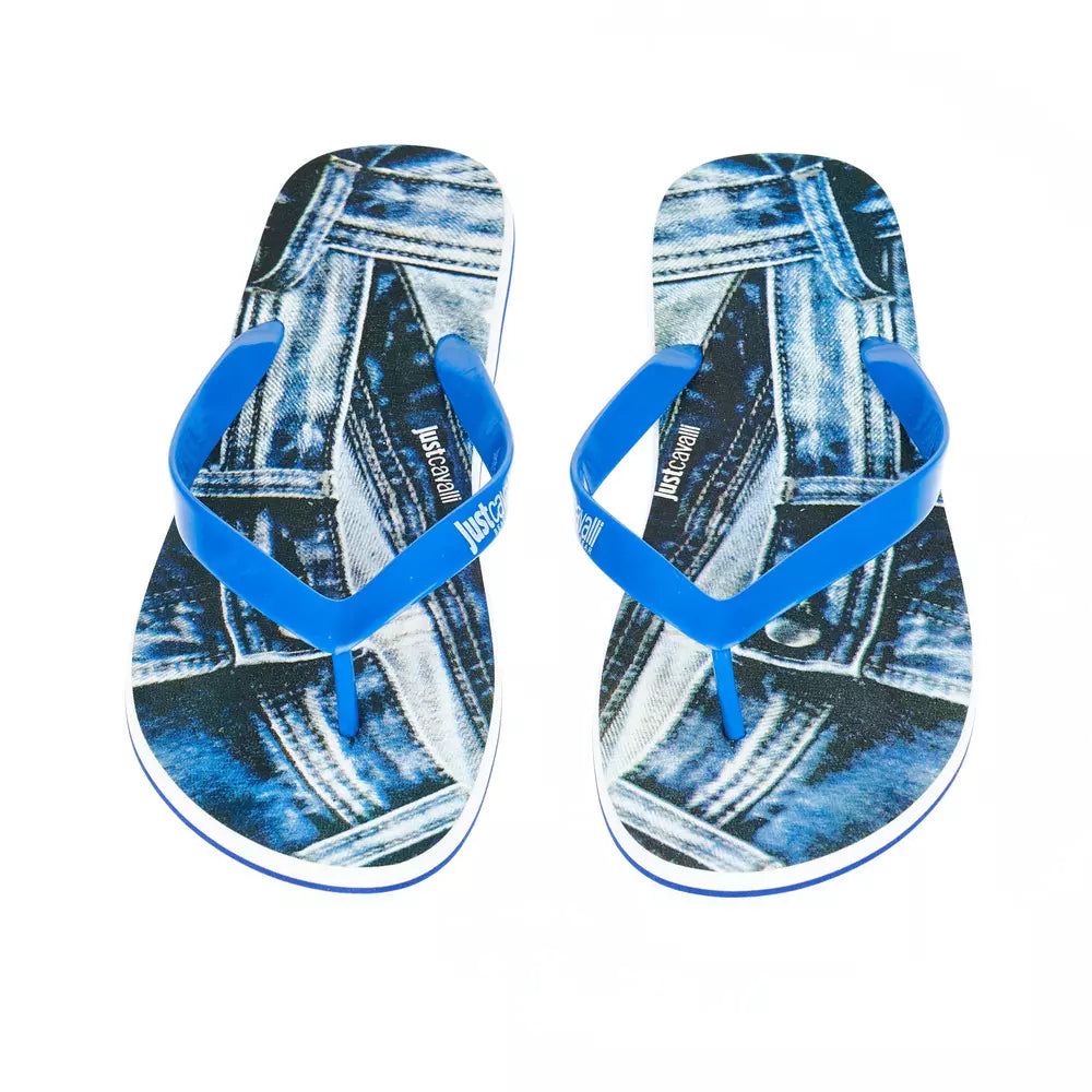 Trendy Light Blue Flip Flops for Men