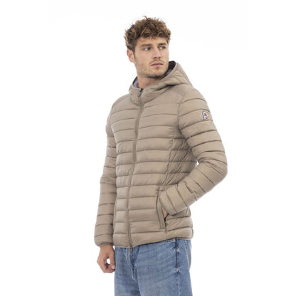 Elegant Quilted Men's Hooded Jacket