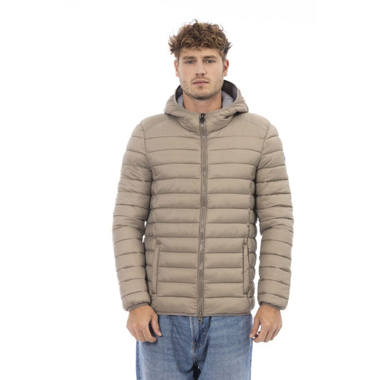 Elegant Quilted Men's Hooded Jacket