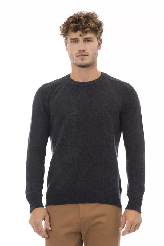 Elegant Crewneck Black Sweater