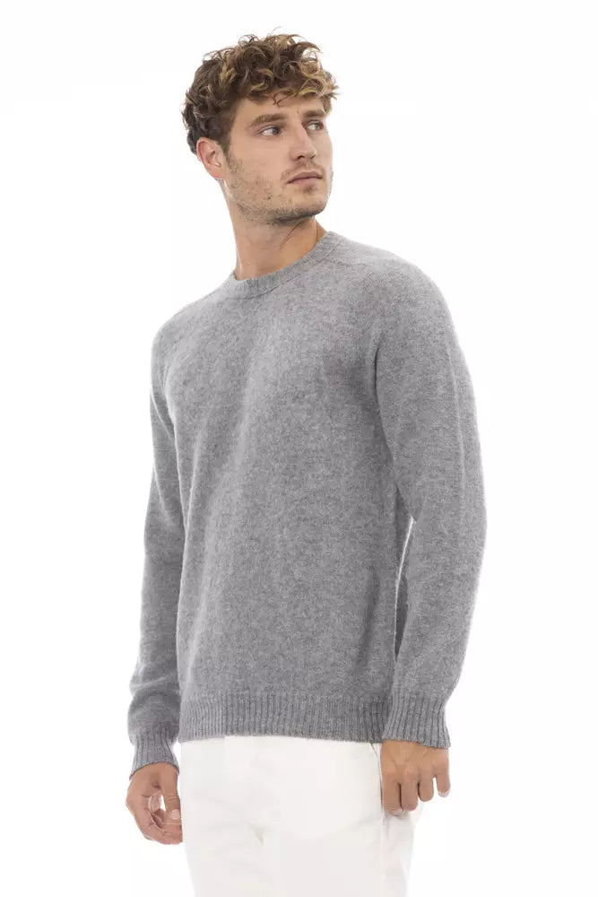 Charcoal Crewneck Luxury Sweater