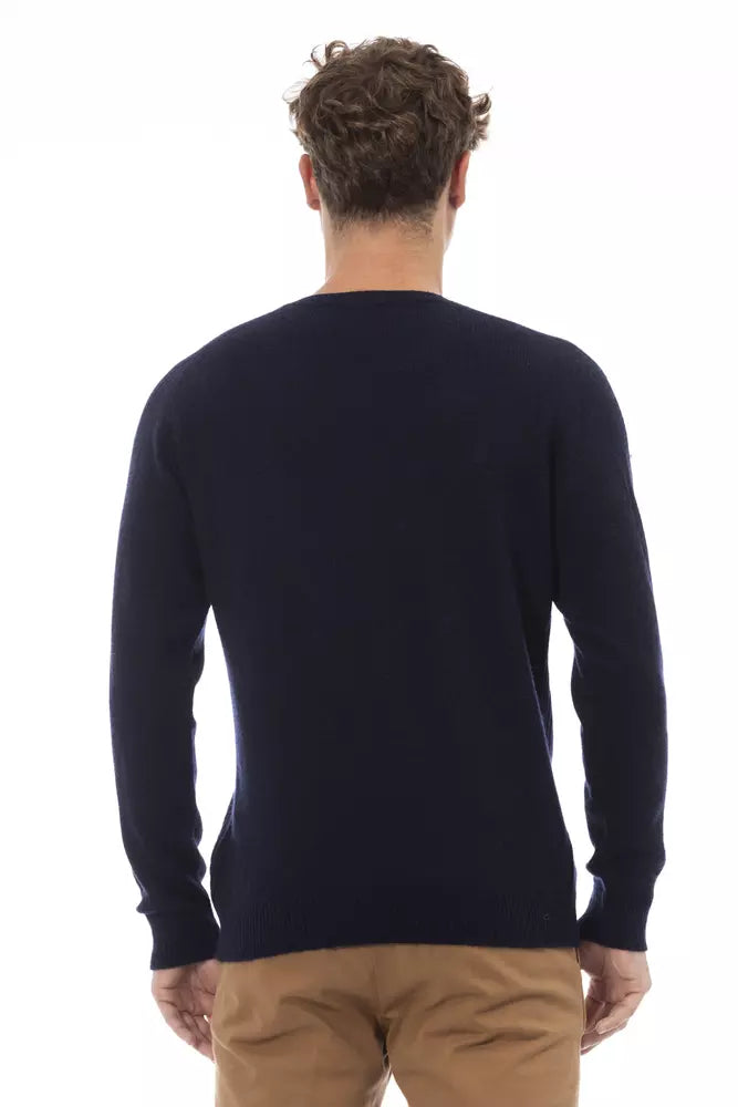 Elegant Crewneck Pocket Sweater