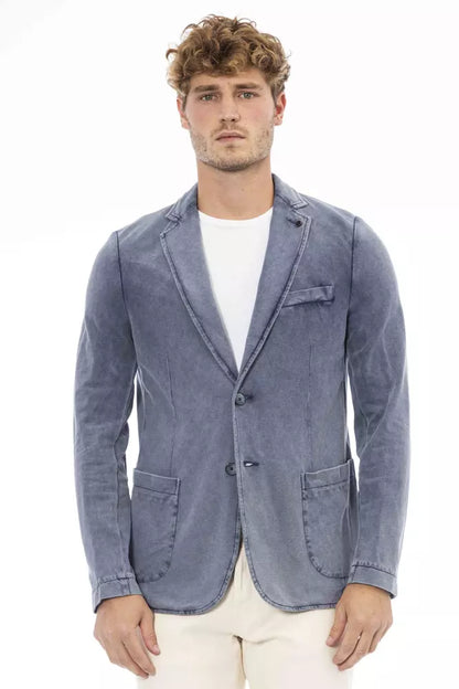 Sleek Fabric Jacket with Button Closure