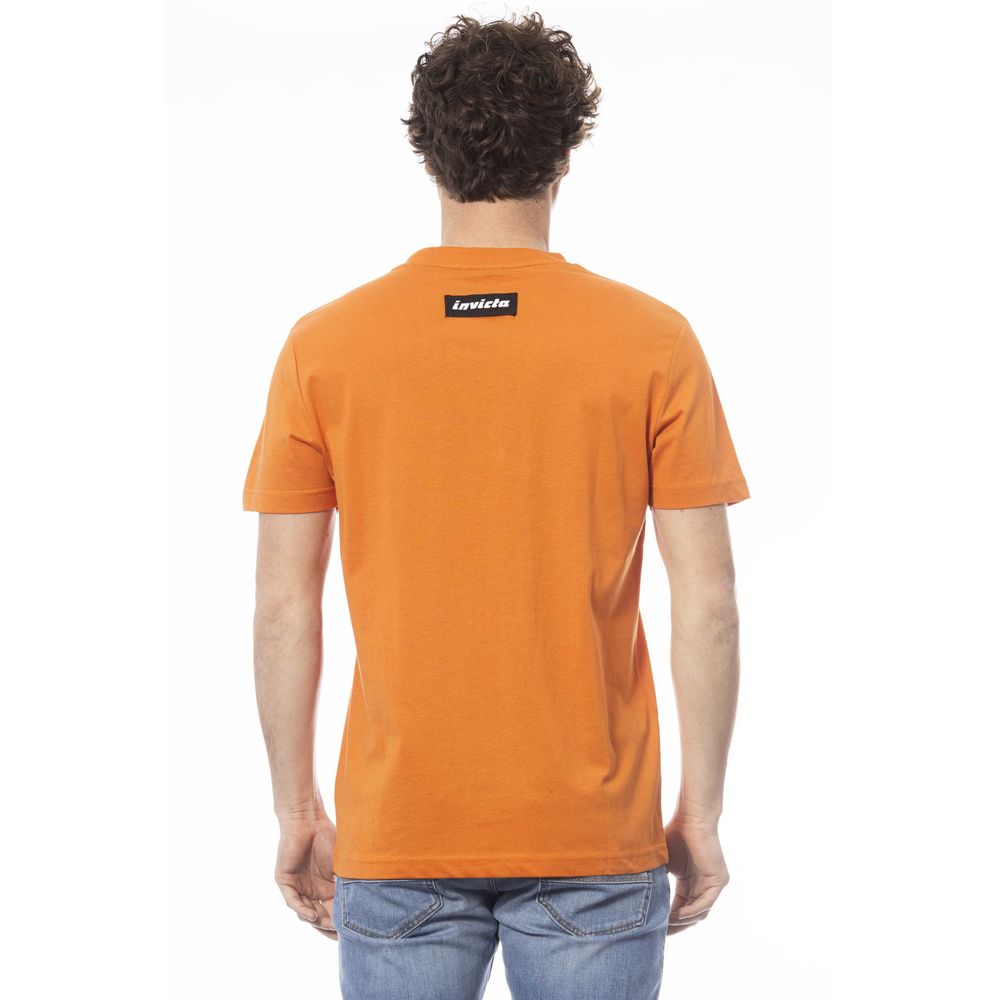 Orange Logo Crew Neck Tee