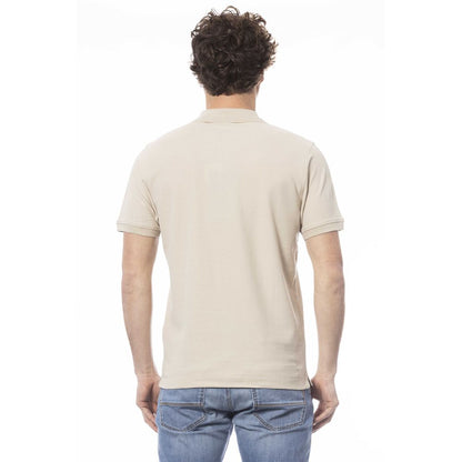 Invicta Beige Cotton Short Sleeve Polo