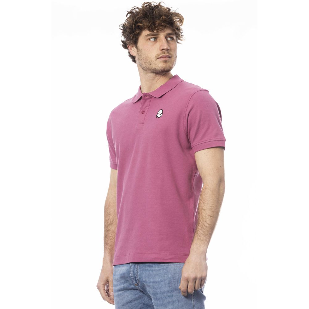 Elegant Purple Short Sleeve Polo