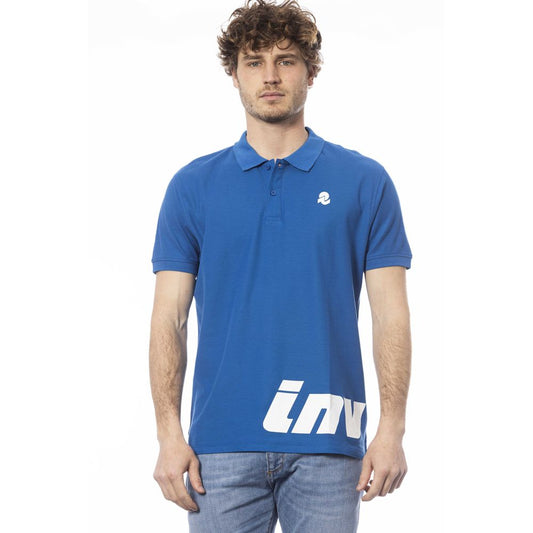 Elegant Short Sleeve Blue Polo Shirt