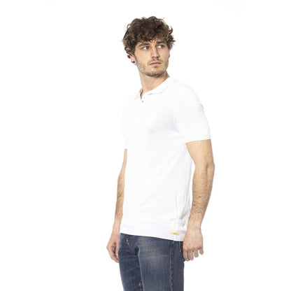 Elegant White Cotton Polo for Men