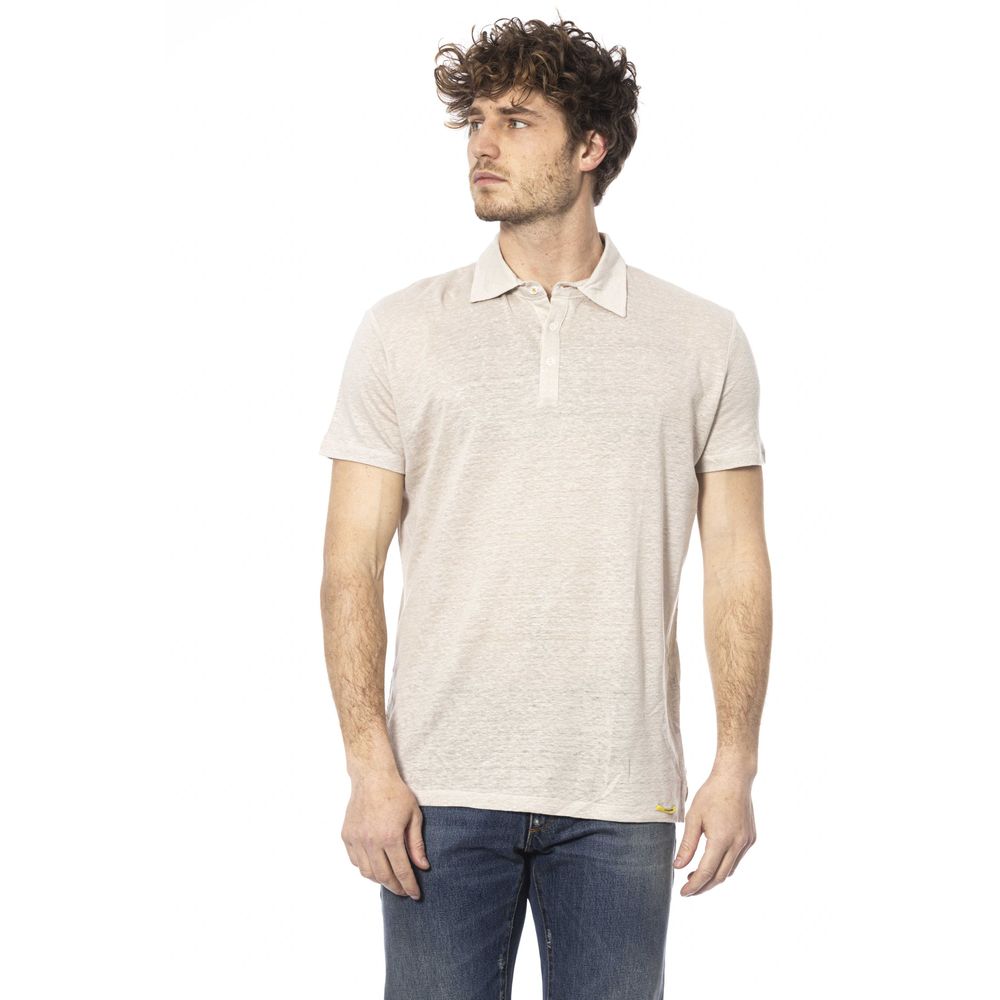 Elegant Beige Cotton Polo: Timeless Style