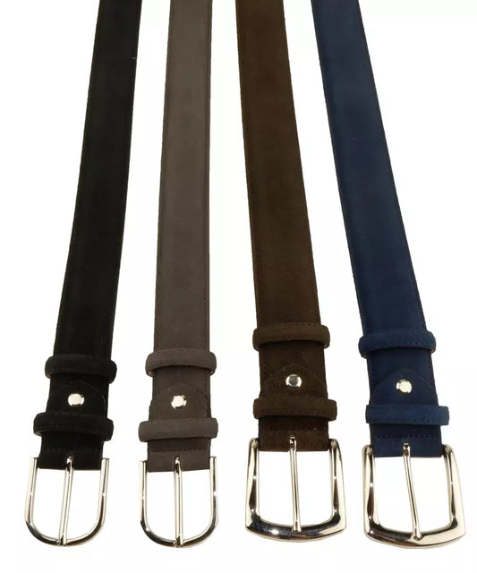 Elegant Quad of Suede Calfskin Belts