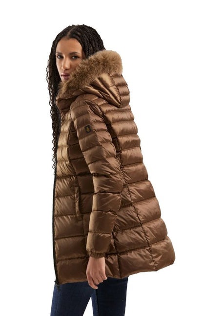 Classic Padded Down Jacket with Fur Hood