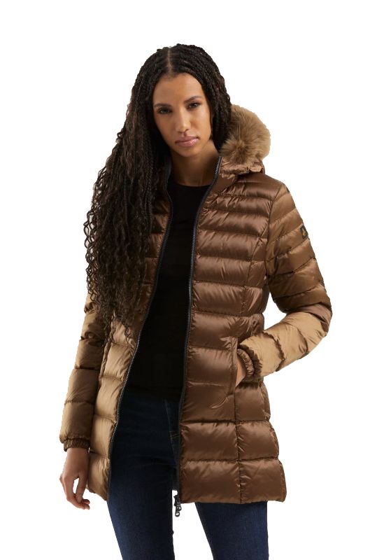 Classic Padded Down Jacket with Fur Hood