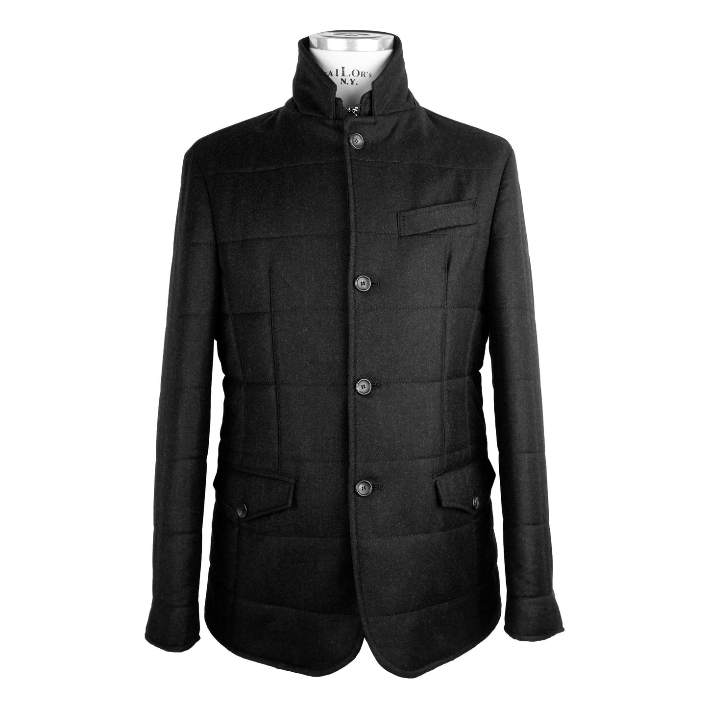 Elegant Wool-Cashmere Men's Coat