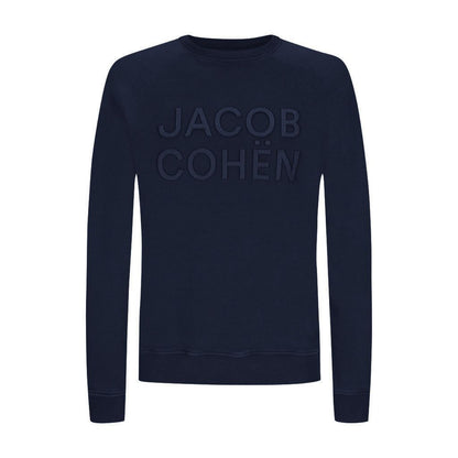 Elegant Blue Casual Men's Sweatshirt