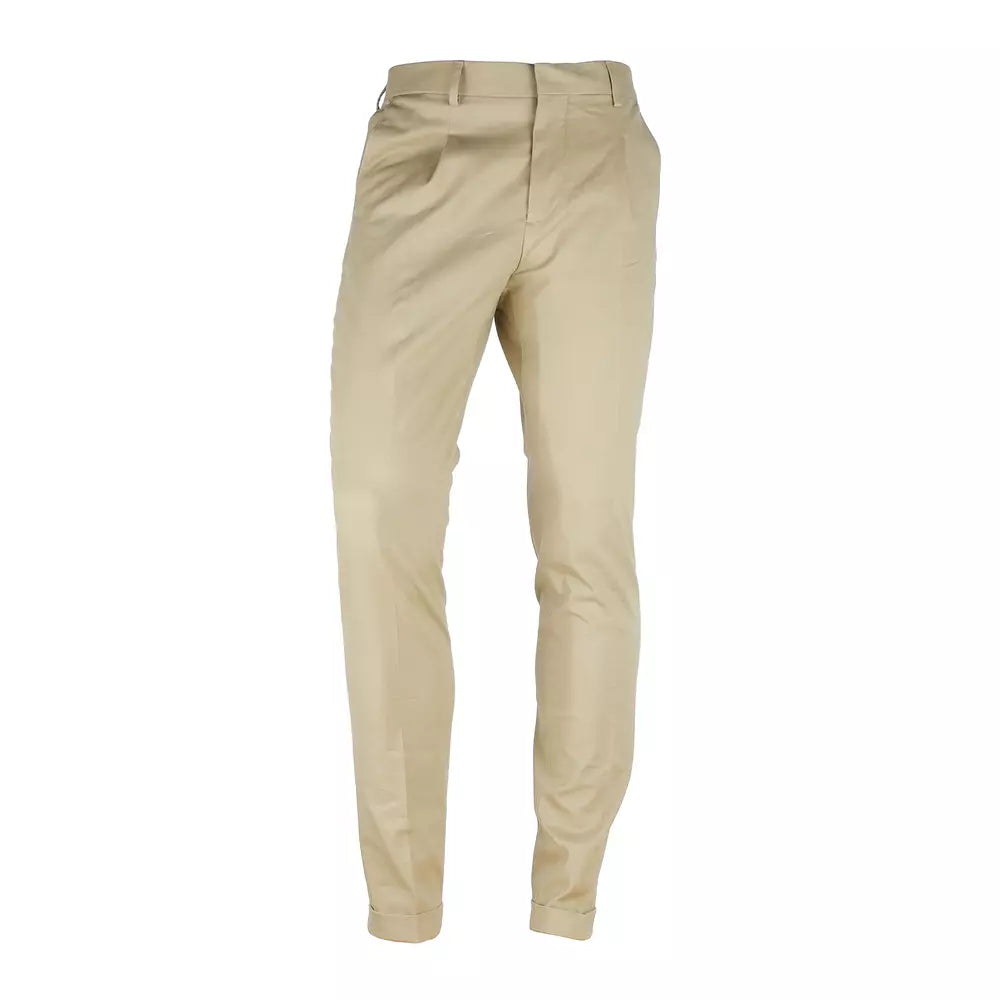 Elegant Wool Blend Men's Trousers