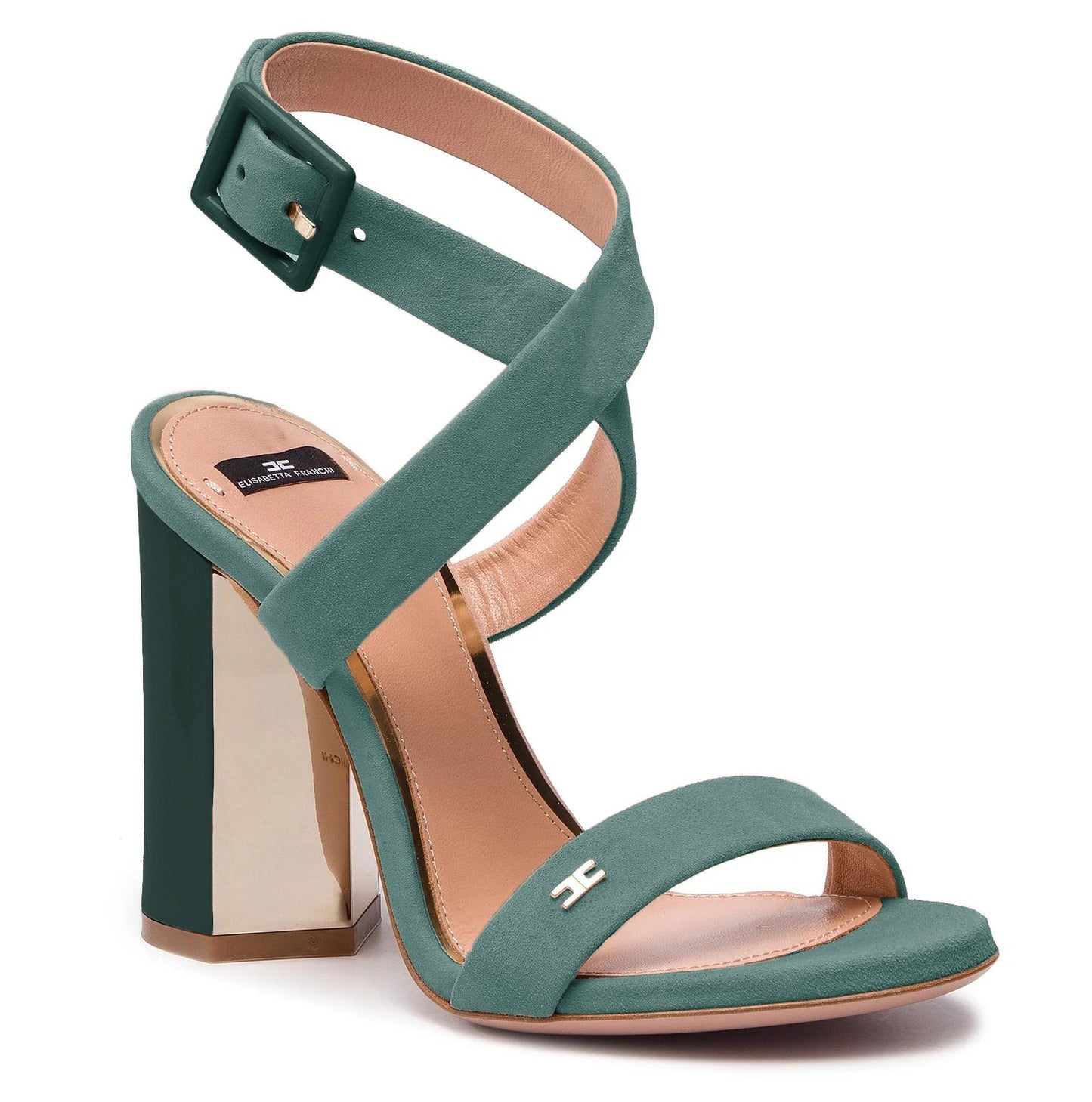 Suede Sandals with Maxi High Heel