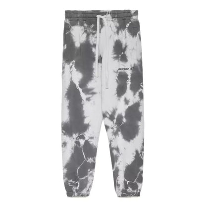 Chic Stone Print Stretch Cotton Trousers