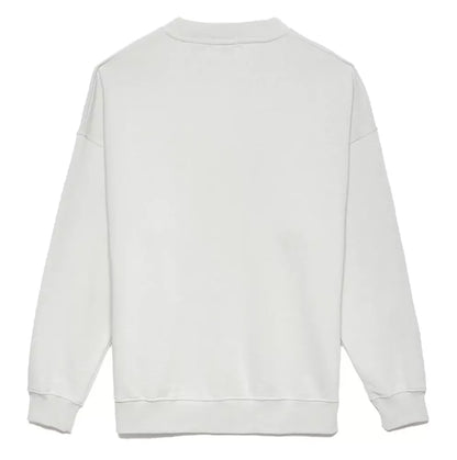 Elevate Your Style: White Crewneck Logo Sweatshirt