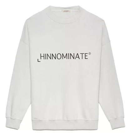 Elevate Your Style: White Crewneck Logo Sweatshirt