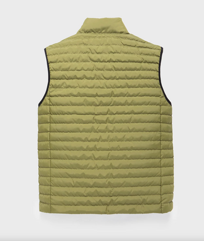 Versatile Green Down Vest for Men