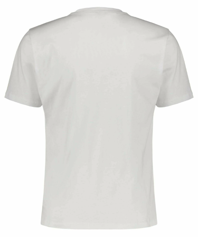 Elevated Casual White Crewneck Cotton Tee