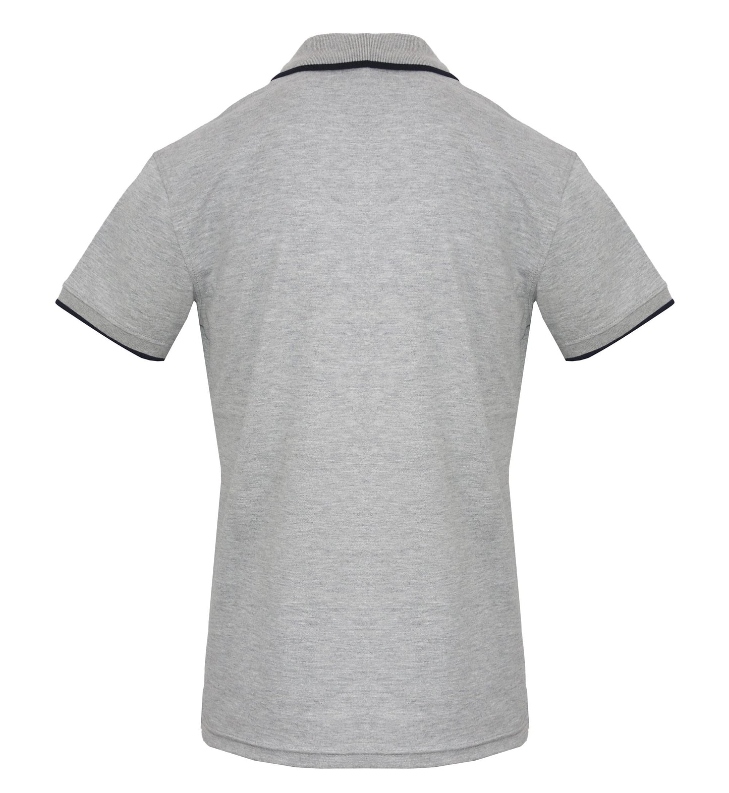 Melange Grey Polo with Front Logo