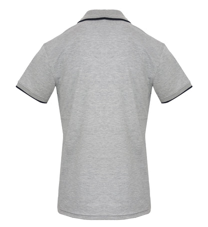 Melange Grey Polo with Front Logo