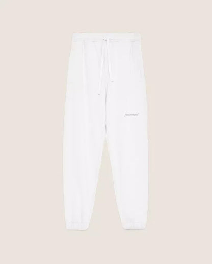 Elegance in Comfort: White Cotton Sweatpants