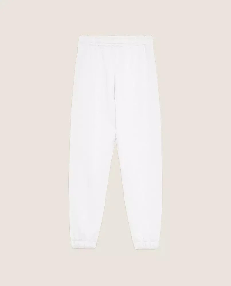 Elegance in Comfort: White Cotton Sweatpants