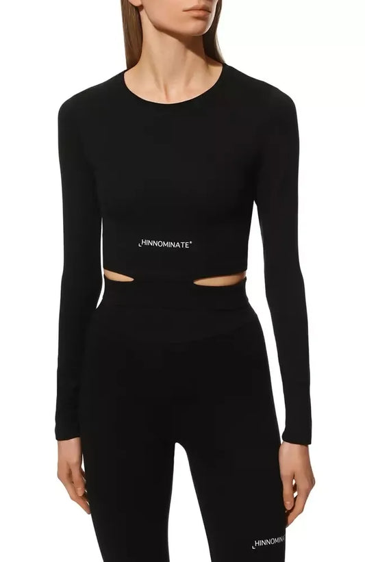 Elegant Long-Sleeved Elastic Waist Tee