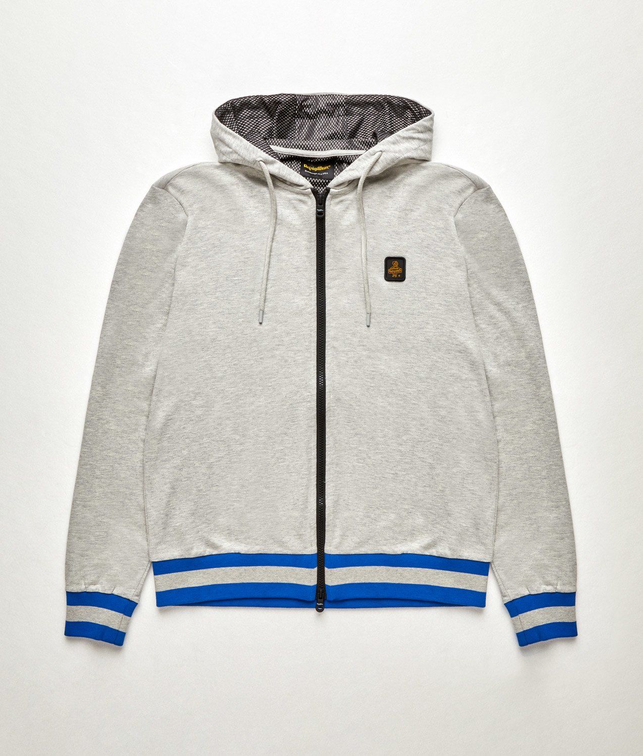 Iconic Zippered Hooded Sweatshirt in Gray