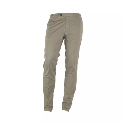 Elegant Beige Summer Trousers for Men