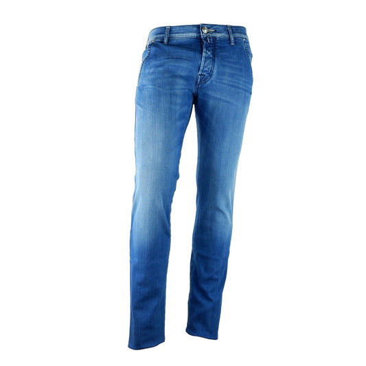 Chic Comfort Denim Straight Jeans in Blue