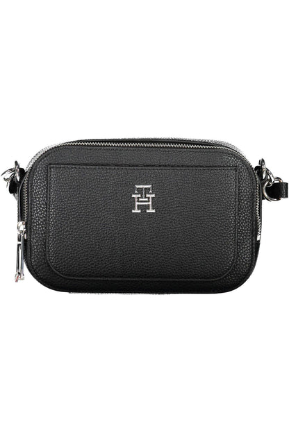 Chic Black Polyurethane Shoulder Bag