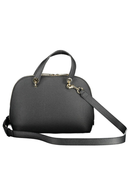 Elegant Black Shoulder Bag with Detachable Strap