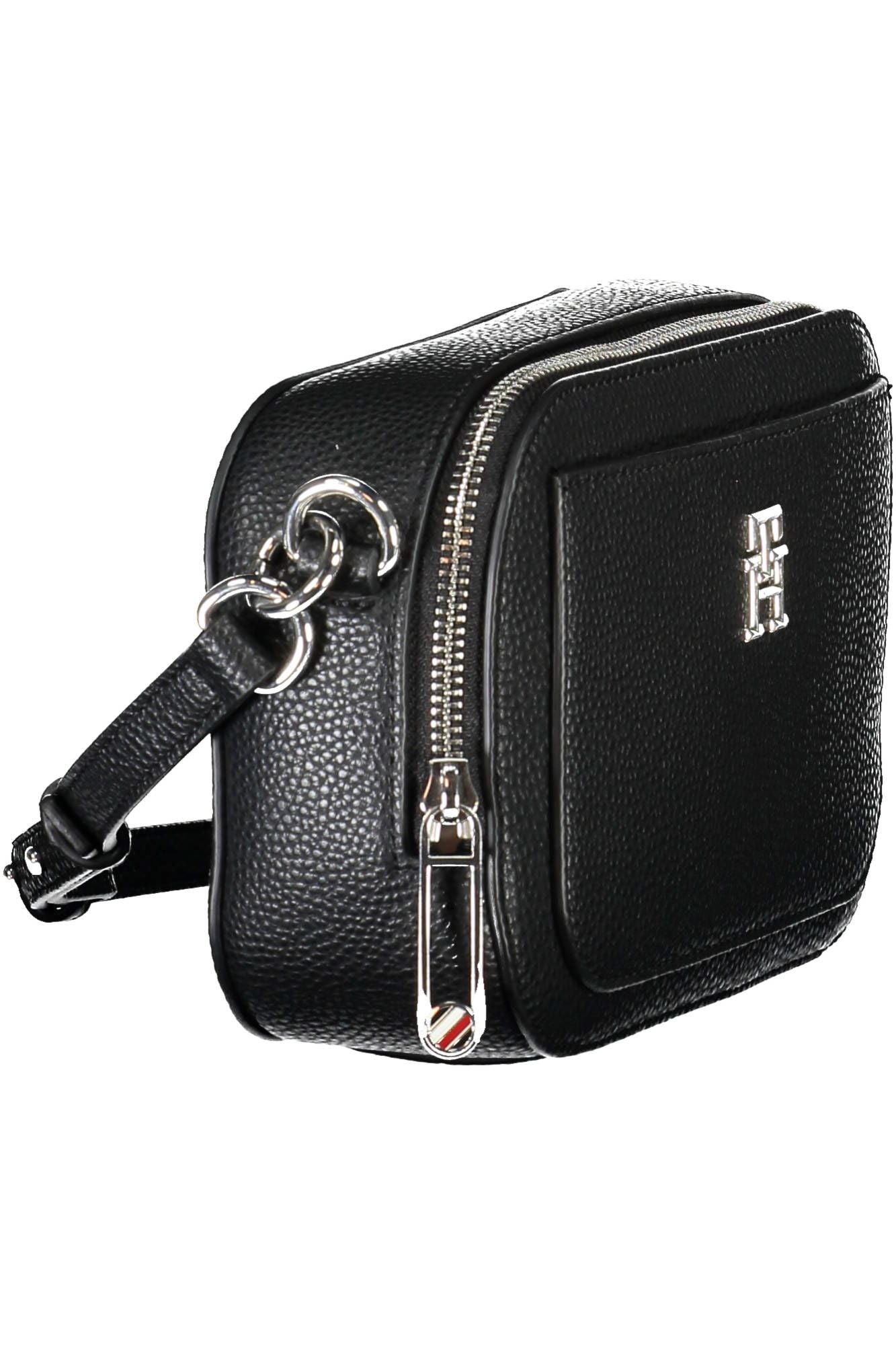 Chic Black Polyurethane Shoulder Bag