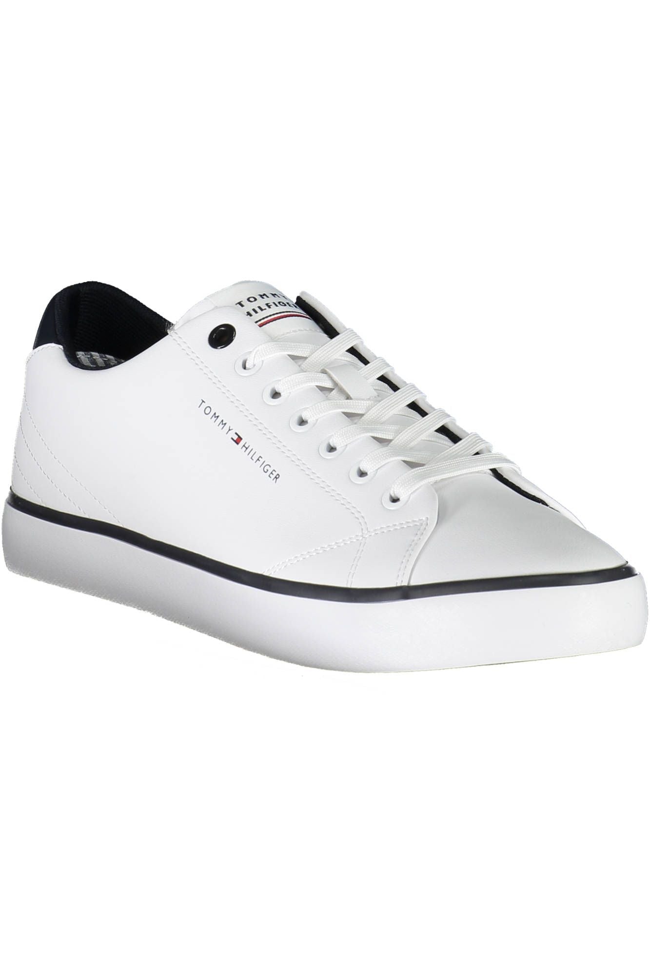 Eco-conscious White Sneakers with Logo Detail