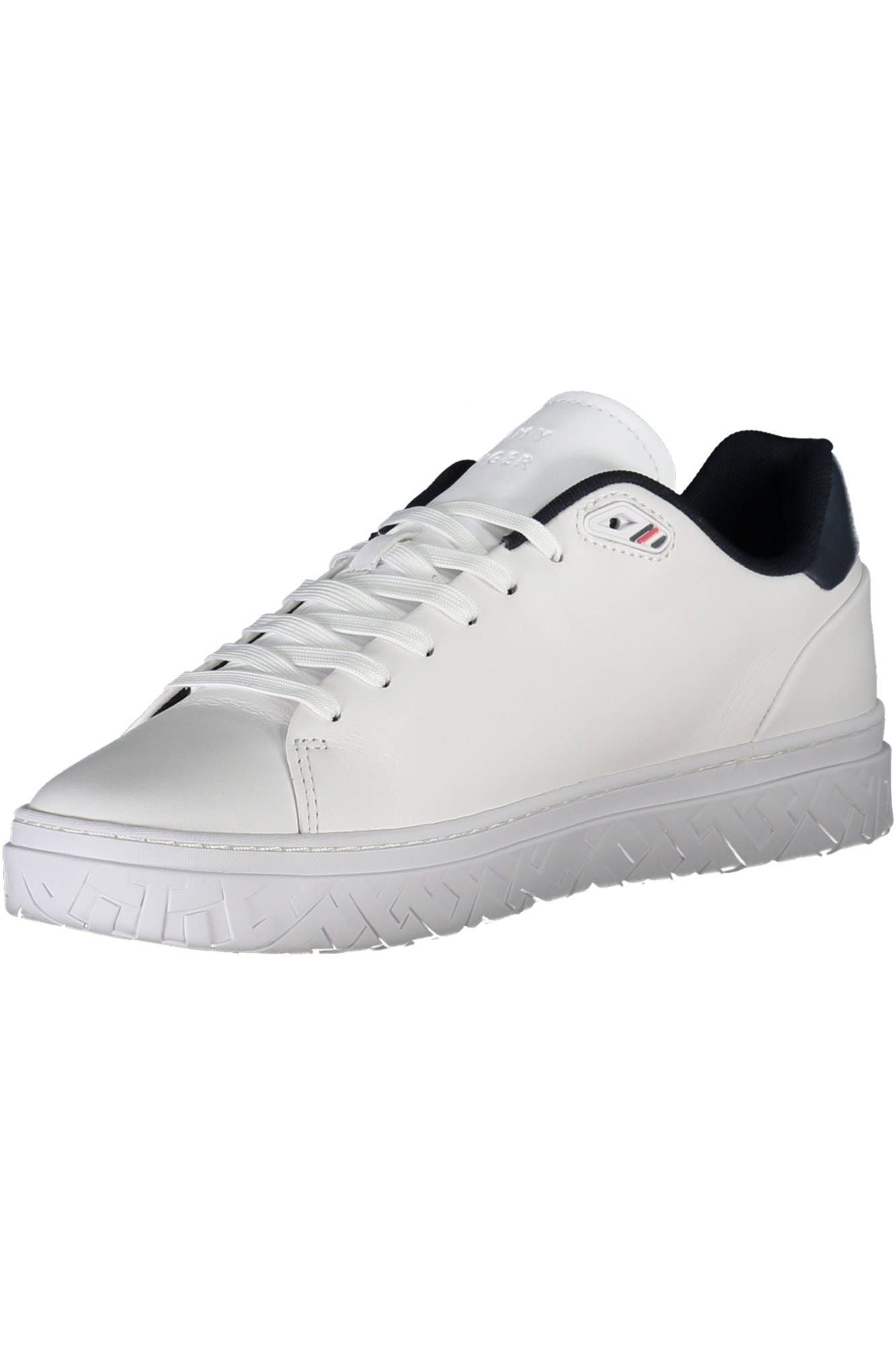 Eco-Friendly White Sneakers with Logo Detail