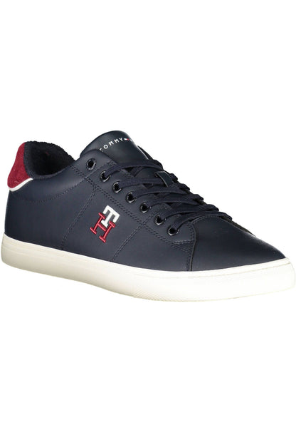 Sleek Blue Lace-Up Athletic Sneakers